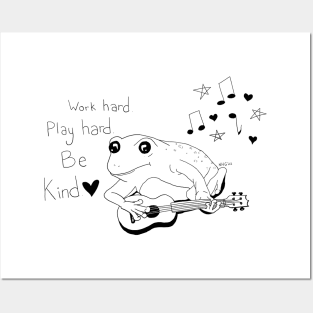 Ukulele Frog Posters and Art